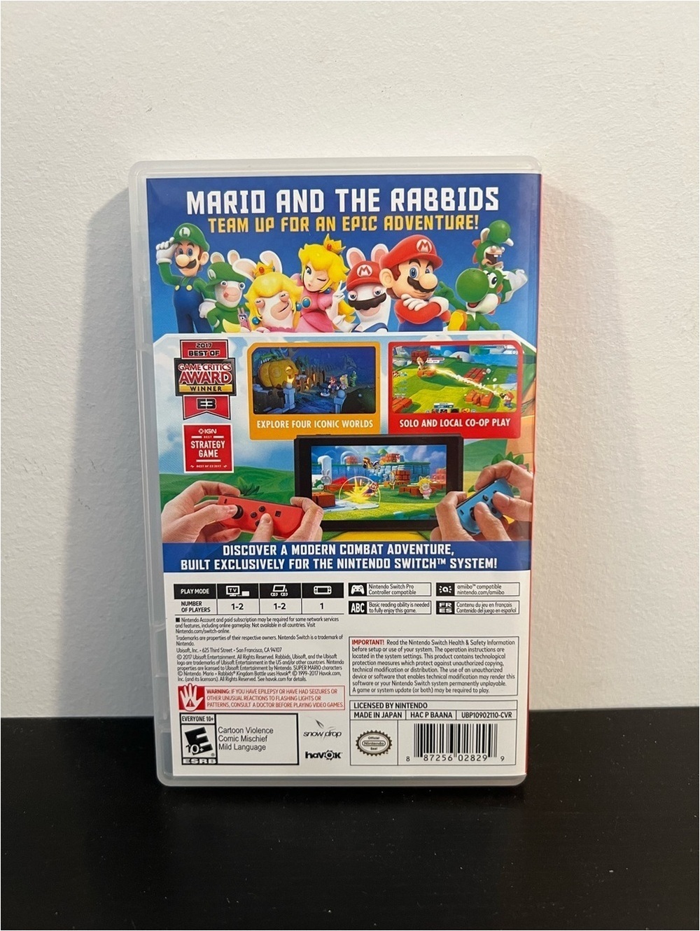 Mario + Rabbids Kingdom Battle Nintendo Switch Tested Working - Picture 3 of 5